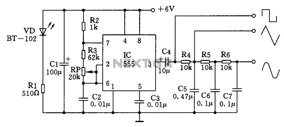 Multiple waveform circuit diagram under Oscillator Circuits -59906- : Next.gr