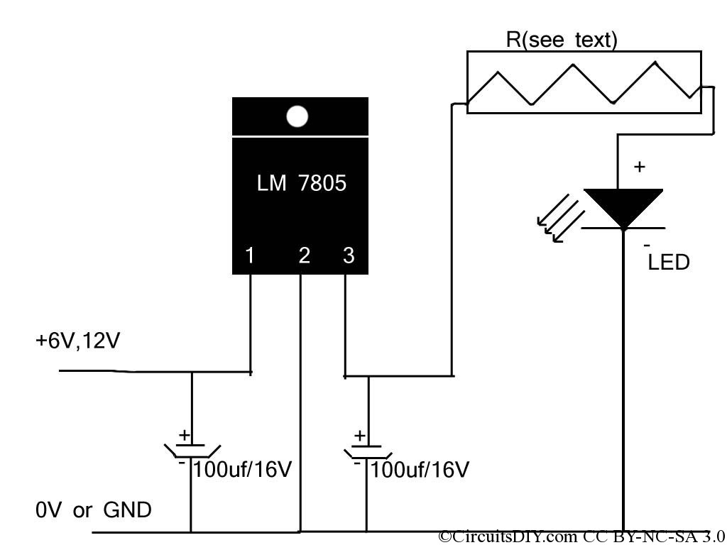 1w led driver circuit lm317