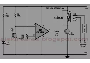 control relay with infrared circuit