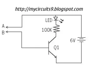 SIMPLE CONTINUITY TESTER CIRCUIT