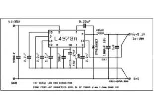 L4970A Easy 5V 10A Switching Regulator circuit
