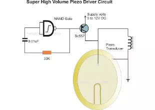 Simplest Piezo Driver Circuit Explained