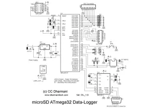 microSD ATmega32 Data-Logger