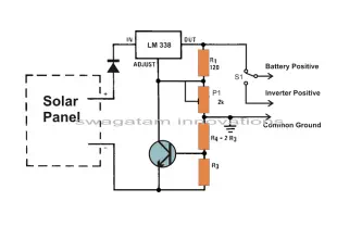 Solar Panel Voltage Regulator Charger Circuit