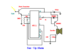 sun up alarm schematics
