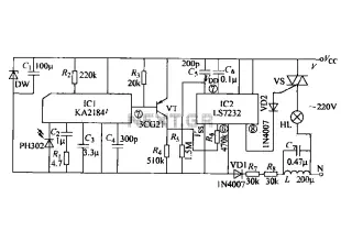 Infrared control dimming circuit