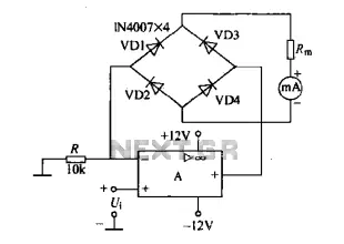 AC voltmeter circuit