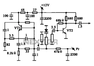 The equivalent circuit and a local oscillator