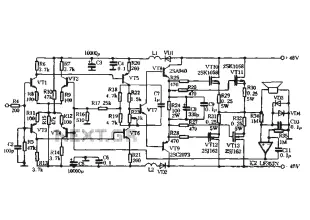 100W switching power amplifier circuit