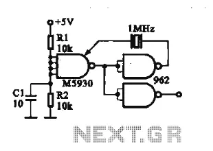 Crystal oscillator DTL integrated circuit