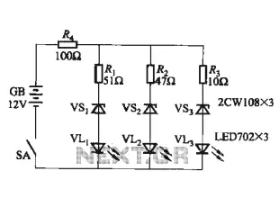 DC supply voltage the more limited indication circuit