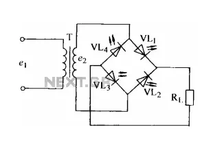 Light-emitting diode rectifier circuit