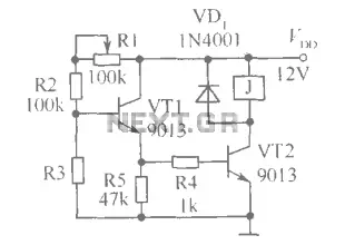 Circuit diagram of brightness control relay