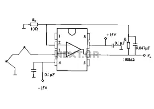 Thermocouple amplifier gain circuit
