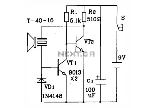 Discrete circuit elements constituting the ultrasonic transmitter