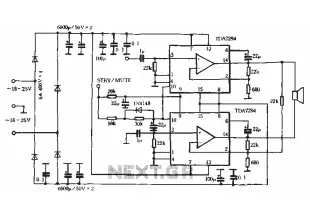 HI-FI integrated amplifier TDA7294-02 circuit