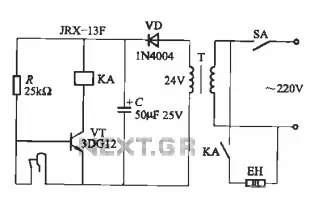 Bimetal thermostat control one circuit