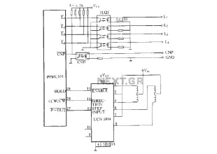 PPMC and stepping motor driver IC dedicated connection circuit