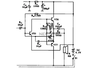 OTL transistor radio in a power amplifier circuit