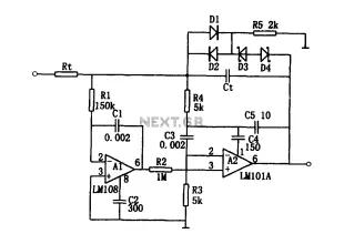 High-speed integrator circuit (LM101A, LM108)