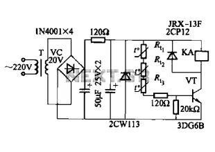 NTC phase asynchronous motor protection circuit