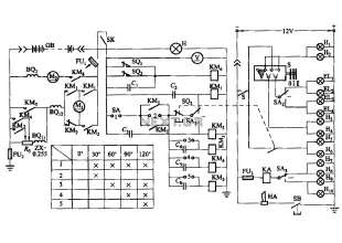 CPD type forklift battery control circuit