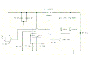 IR Remote Control Extender Circuit (Mark 3)