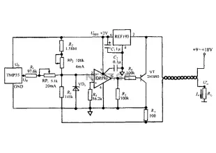 4 ~ 20mA transmitter circuit diagram TMP35 temperature