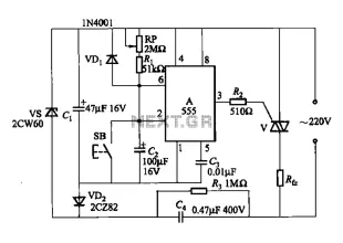 A 555 four-base integrated circuit delay circuits