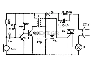 A voice-activated lights control circuit