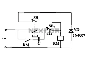 AC contactor DC capacitive circuit a run