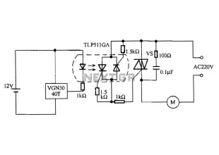 AC motor integrated Hall element off the circuit diagram