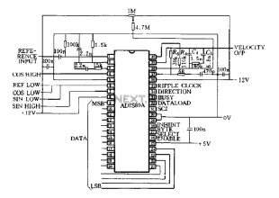 AD2S80A typical connection circuit
