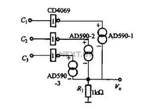 AD590 basic application circuit d