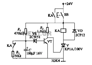 As one of the thyristor type delay circuit