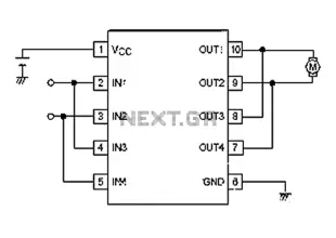 Based LB1948M drive motor control circuit diagram