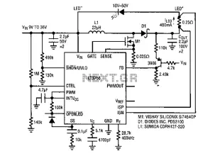 Based LT3756 buck - boost mode drive circuit diagram