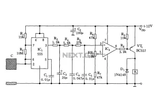 Capacitive switch circuit diagram
