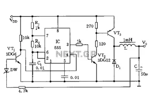 Inductive switching power supply circuit diagram