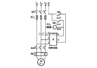 Phase solid state relay fault protection circuit b