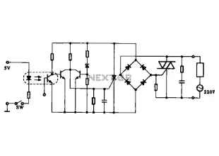 Photoelectric high current small signal control circuit