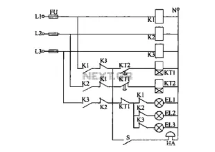 Power phase sequence display circuit