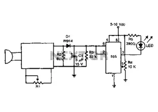 Practical sound level monitor circuit diagram