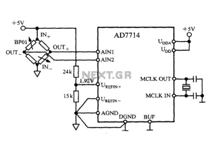 Pressure Measurement from five-channel low-power programmable sensor signal processor AD7714