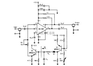 Speech compression circuit diagram