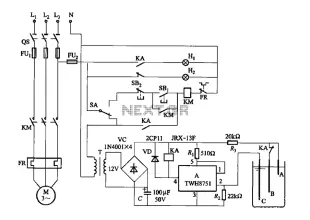Using the power switch integrated circuit level one controlled circuit sink type