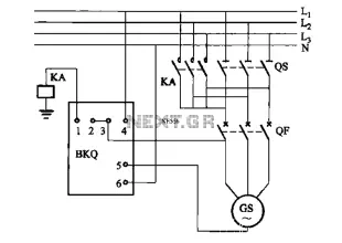 220V direct contact means closing circuit