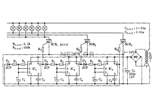 555 flow-control circuit diagram of a lantern