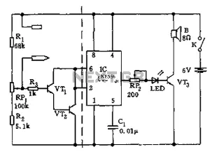 555 meter circuit diagram of a simple cavers