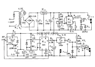 555 meter circuit diagram of the analog information Qigong